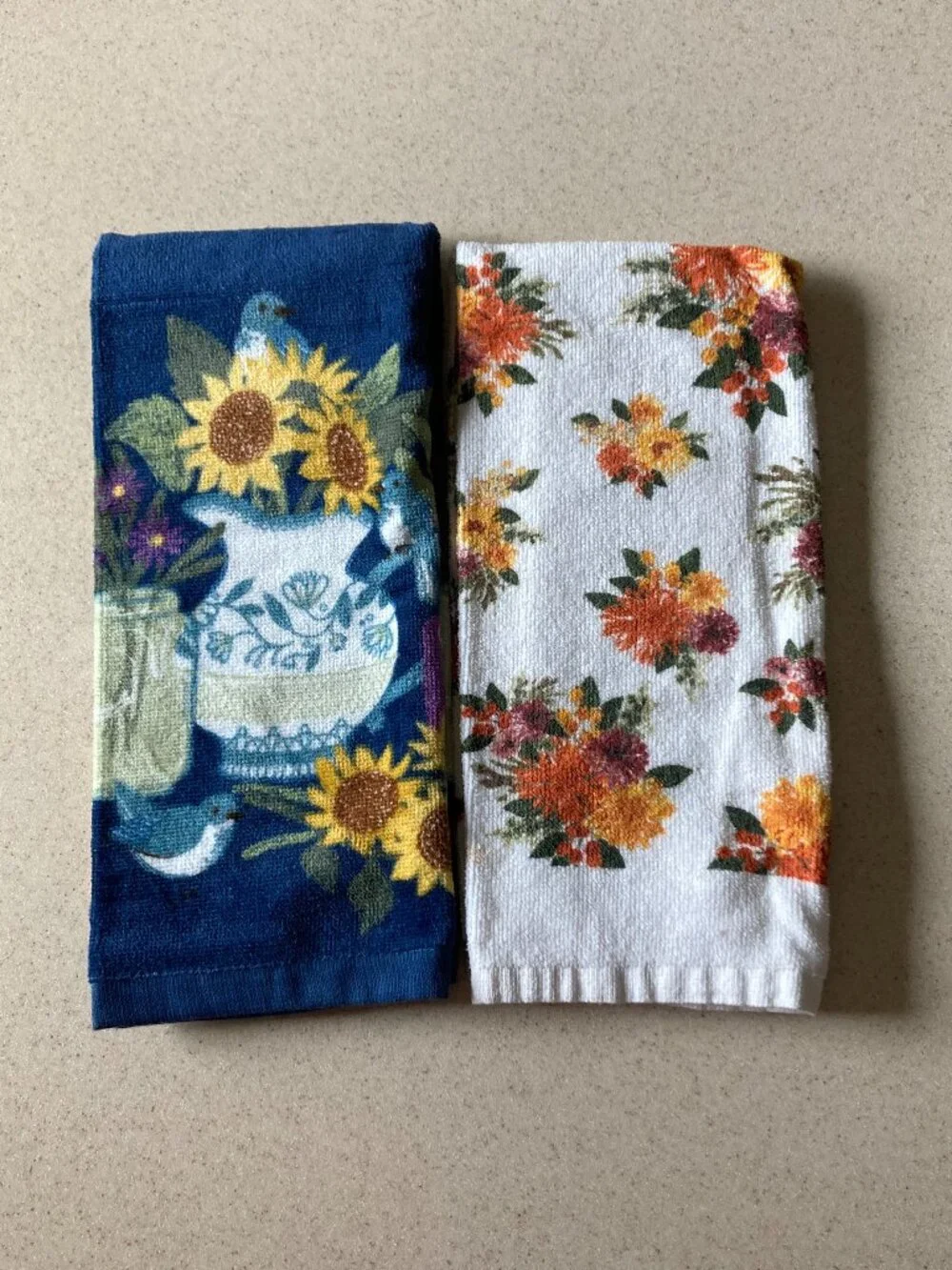 Kitchen Towels  6 pc. Fall Bundle - Gather Thankful Halloween Floral